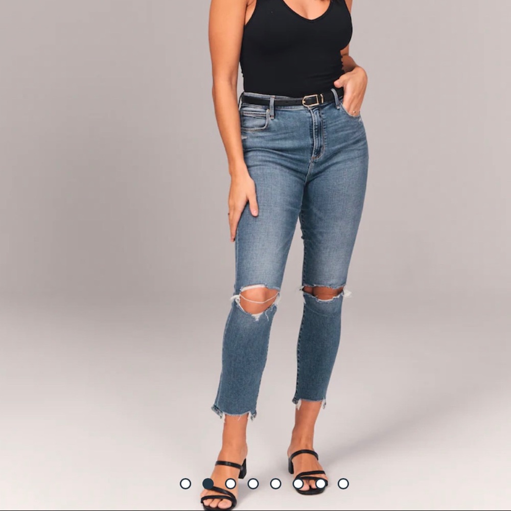 Abercrombie The Super Skinny Ankle High Rise